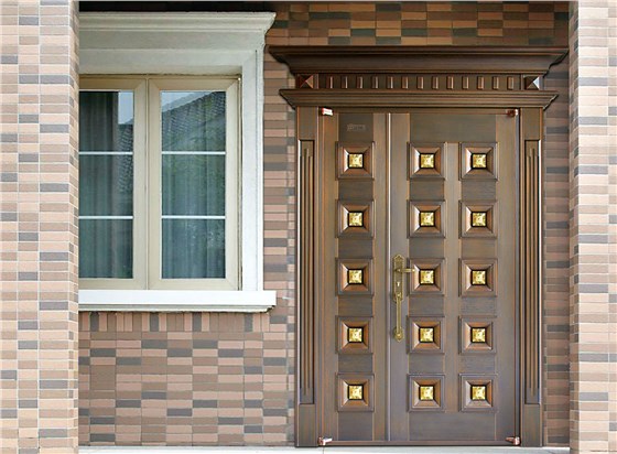 铜盟荟/铜门/别墅铜门/子母铜门