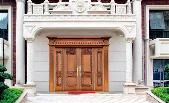 铜盟荟/铜门/别墅铜门/四开铜门