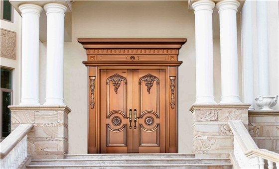 铜盟荟/铜门/别墅铜门/双开铜门