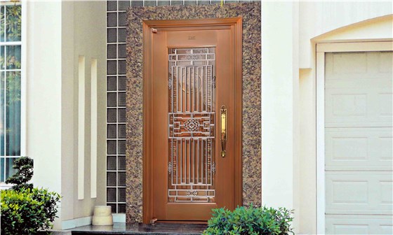 单开铜门定制_单开铜门系列_别墅铜门定制