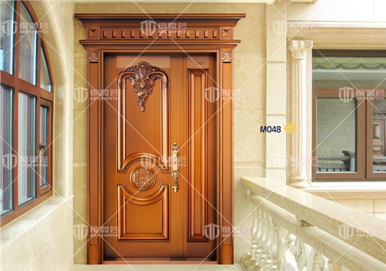 子母铜门,铜门子母门,楼盘大门