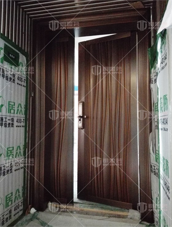 子母铜门实景案例_子母铜门现场图片 子母铜门实景案例_子母铜门现场图片