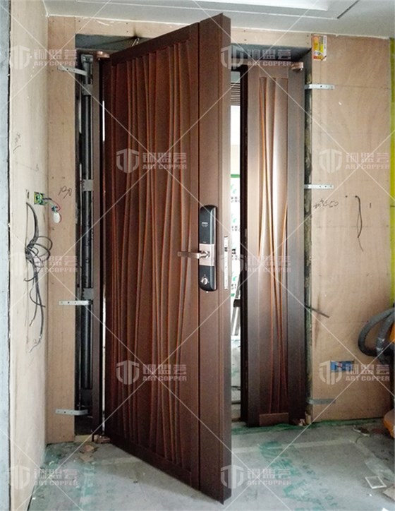 子母铜门实景案例_子母铜门现场图片 子母铜门实景案例_子母铜门现场图片