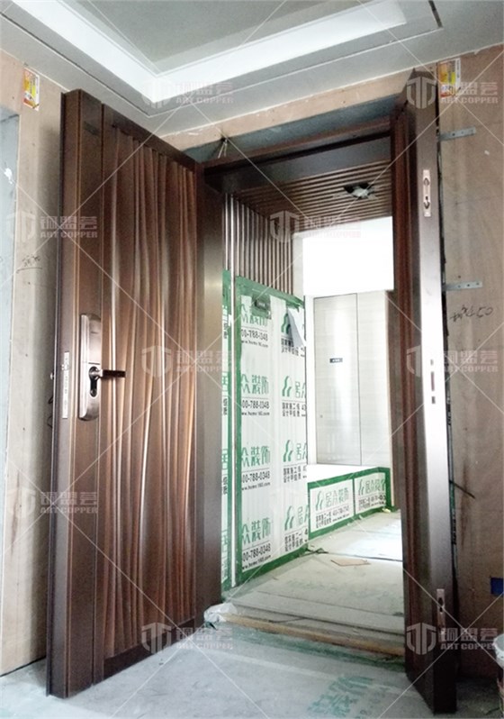 子母铜门实景案例_子母铜门现场图片 子母铜门实景案例_子母铜门现场图片