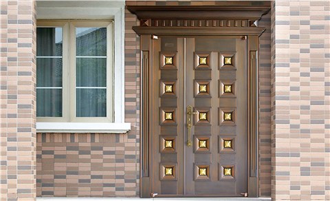 M026霸王别姬,子母铜门,铜门子母门,室外门