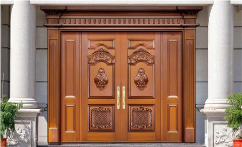 L002名流世家,别墅铜门,豪华铜门,四开铜门