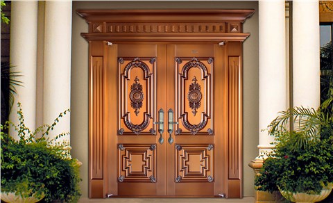 K009繁花似锦,别墅铜门,豪华铜门,双开铜门