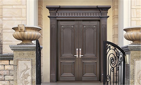 K015大爱无边,别墅铜门,豪华铜门,双开铜门