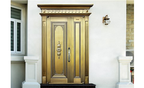 M001望族新城,子母铜门,铜门子母门,室外门