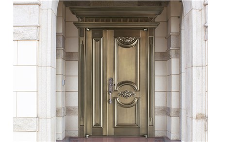 M003银马郡庭,子母铜门,铜门子母门,室外门