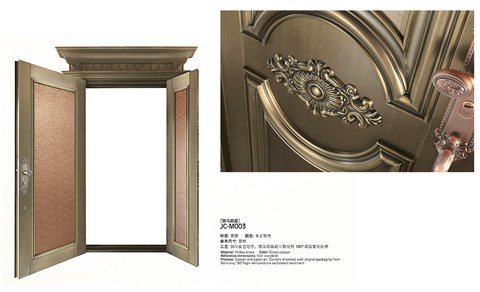 M003银马郡庭,子母铜门,铜门子母门,室外门