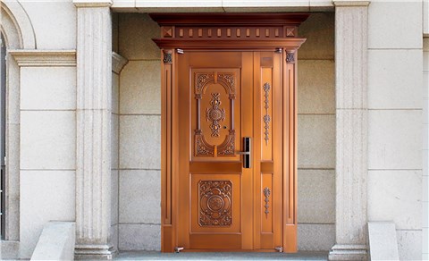 M008名仕府邸,子母铜门,铜门子母门,室外门