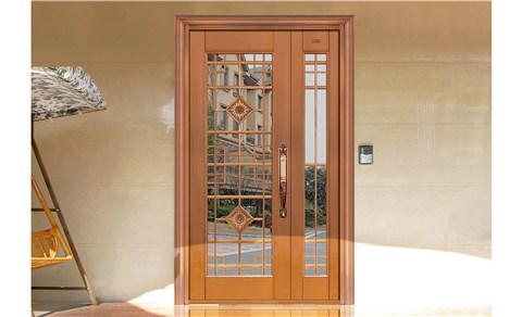 M035黄金时代,子母铜门,铜门子母门,室外门