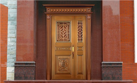 M037凌云壮志,子母铜门,铜门子母门,室外门