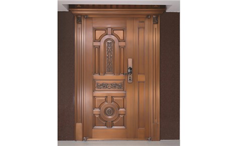 M011大业鼎成,子母铜门,铜门子母门,室外门