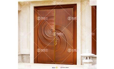 K058,对开铜门,别墅铜门,双开铜门