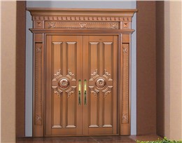 K005桃溪河畔,别墅铜门,豪华铜门,双开铜门