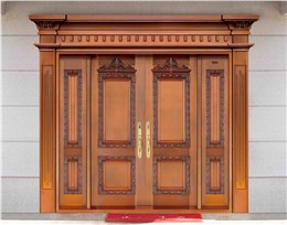 L001铜盟世家,别墅铜门,豪华铜门,四开铜门