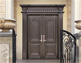 K015大爱无边,别墅铜门,豪华铜门,双开铜门