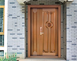 M002莫奈花园,子母铜门,铜门子母门,室外门