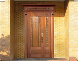 M018风华绝代,子母铜门,铜门子母门,室外门