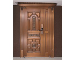 M011大业鼎成,子母铜门,铜门子母门,室外门