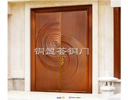 K058,对开铜门,别墅铜门,双开铜门