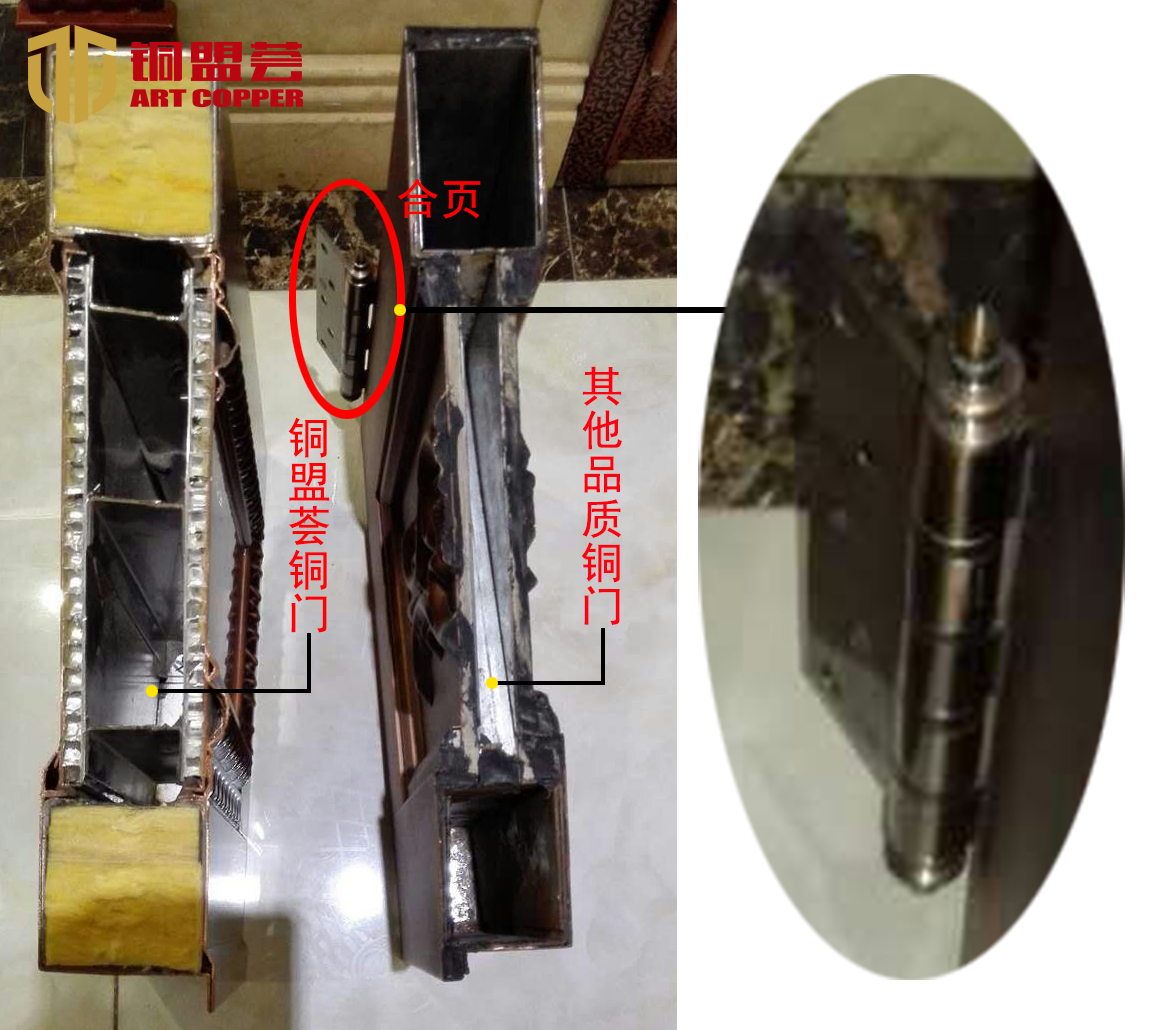 铜盟荟铜门品质对比