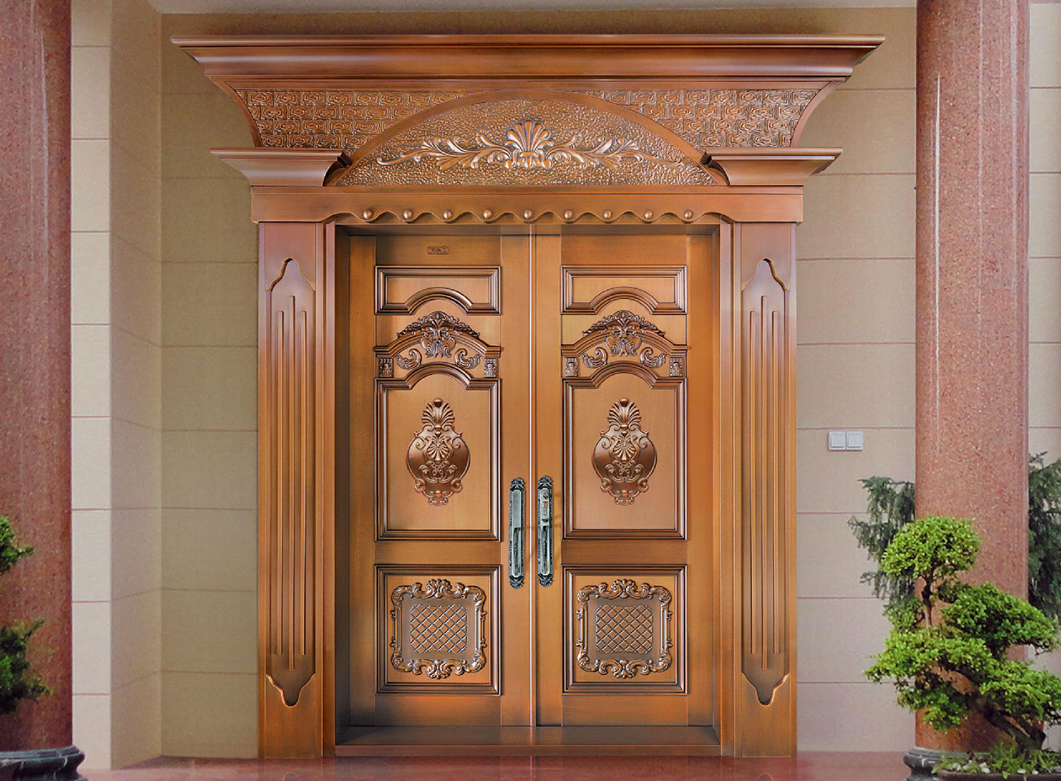 铜盟荟/铜门/别墅铜门/双开铜门