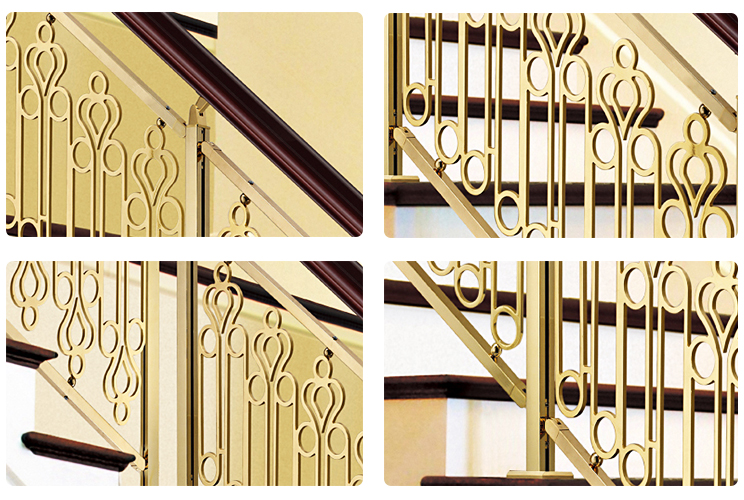 铜盟荟/楼梯护栏/铜艺楼梯/复式豪宅楼梯护栏/细节图
