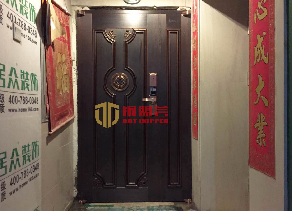 铜门安装案例_铜盟荟