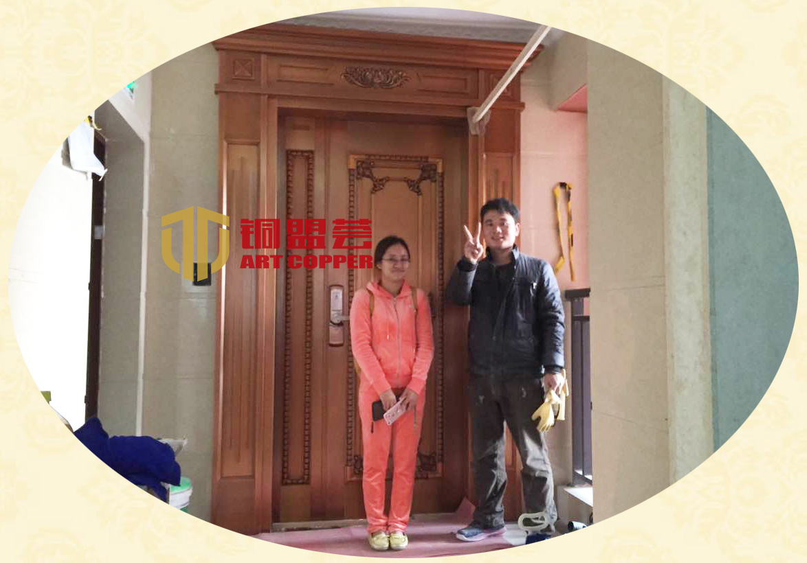 铜门安装案例_铜盟荟