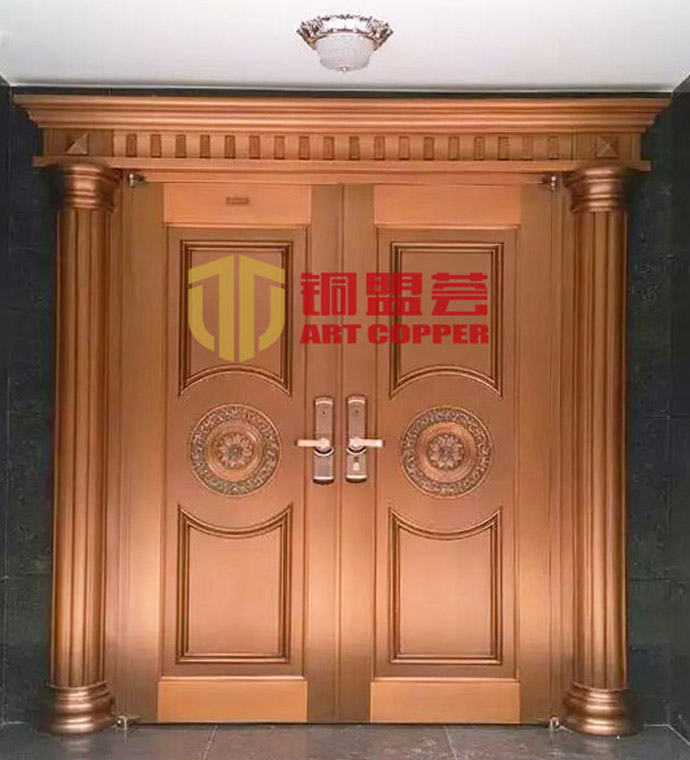 铜门安装案例_铜盟荟