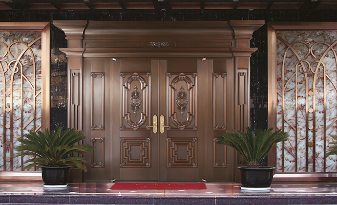 别墅四开铜门_铜盟荟