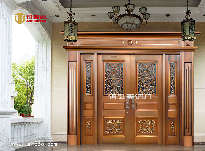 铜门防盗门品牌_铜盟荟