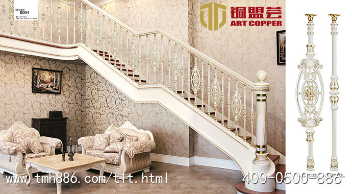 别墅铜楼梯设计_铜盟荟
