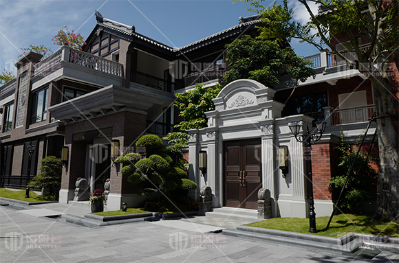中式风格双开铜门_四合院双开铜门