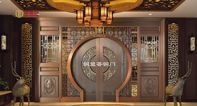 哈尔滨铜门加工_铜盟荟铜门