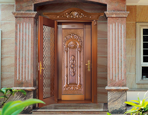 H014书香世家,铜门套门,单扇铜门,真铜门